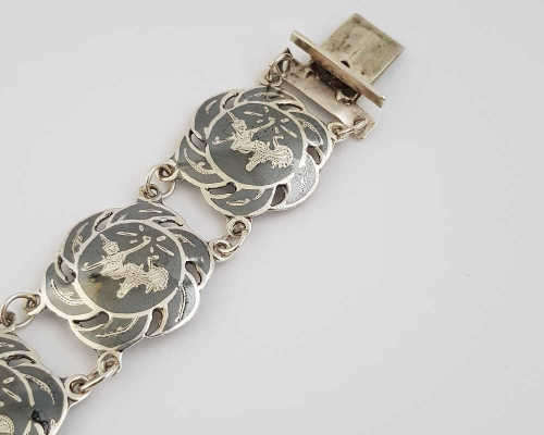 925 Sterling Siam Silver Bracelet weight 23g as per photo