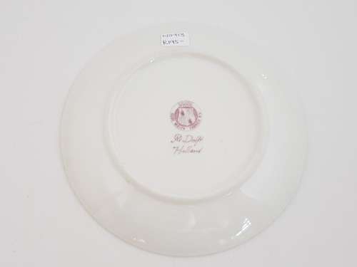 Oude Molen Delft Red Decorative Plate  16cm as per photo