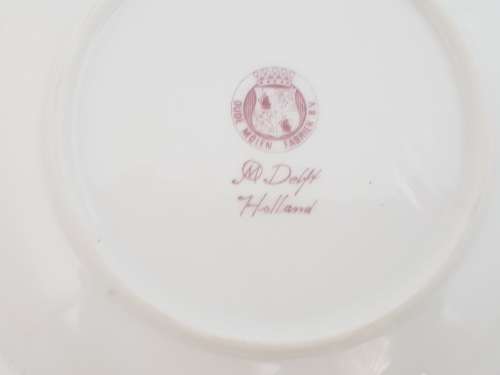 Oude Molen Delft Red Decorative Plate  16cm as per photo