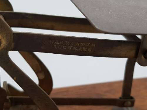 Antique Post Office Letter Scale with Weights as per photo