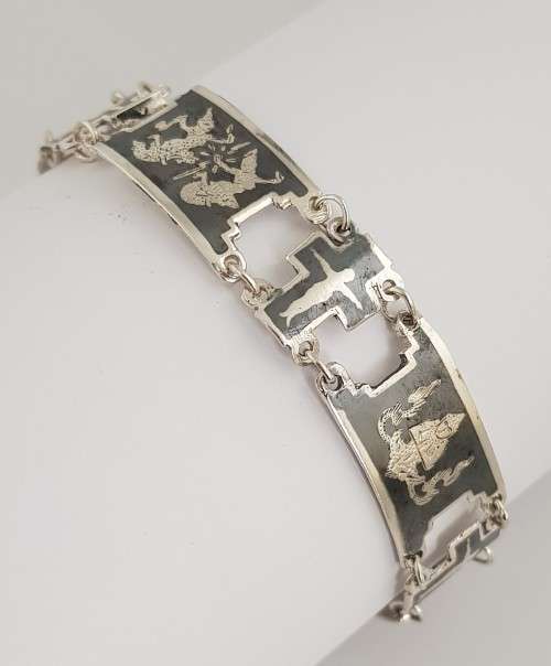 Vintage Siam Silver Bracelet weight 15g as per photo