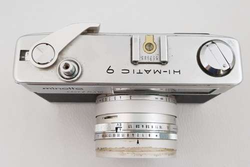 Minolta Hi-Matic 9 Rokkor 1:1,7 f=45mm not tested as per photo