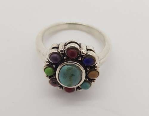 925 Sterling Silver Ring weight 5,4g Size P as per photo