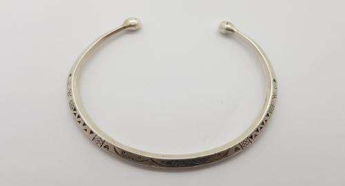 925 Sterling Silver Bangle weight 17,2g as per photo