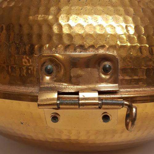 Round Hammered Copper Portugese Cataplana as per photo