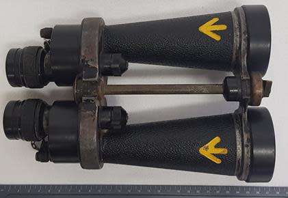 WWII Navy Barr & Strong Binoculars as per photo