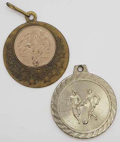 Pair of Soccer Medallions as per photo