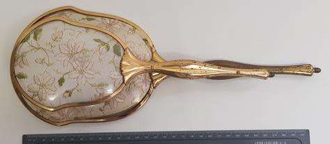 Set of Vintage hair brush & mirror, some damage as per photo