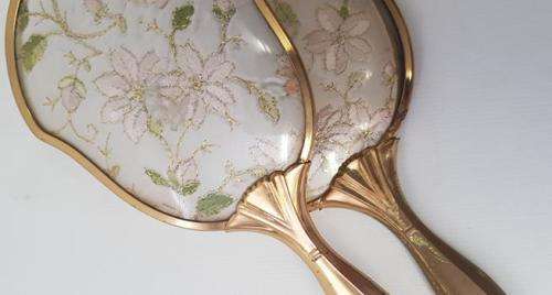 Set of Vintage hair brush & mirror, some damage as per photo