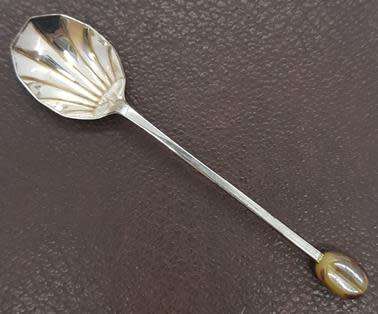 Art Deco Set of 6 Coffee Bean Teaspoons in Original Box as per photo