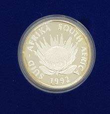 1992 South Africa Commemorative R1 SA Mint as per photo