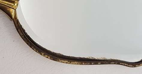 Set of Vintage hair brush & mirror, some damage as per photo