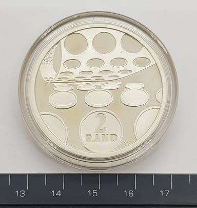 1992 South Africa Silver 1 Ounce R2 Coin SA Mint as per photo