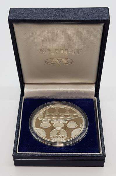 1992 South Africa Silver 1 Ounce R2 Coin SA Mint as per photo