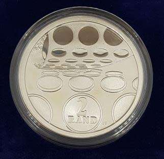 1992 South Africa Silver 1 Ounce R2 Coin SA Mint as per photo