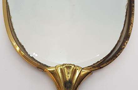 Set of Vintage hair brush & mirror, some damage as per photo