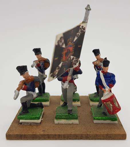 Prussian Infantry lot of 36 lead soldiers 25mm  - as per photo