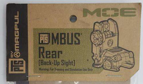 Magpul MBUS Rear Back Up Sight, Sealed