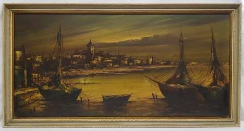 Vintage Oil Painting by Rodolpho 110cm x 58cm as per photo