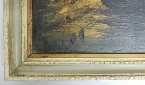 Vintage Oil Painting by Rodolpho 110cm x 58cm as per photo