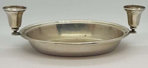 Seranco EPNS Serving platter with 2 candleholders as per photo