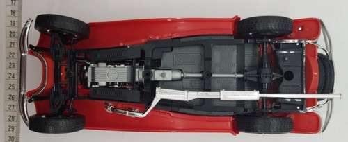 1936 Mercedes Benz 500k Roadster scale 1:18 model car as per photo