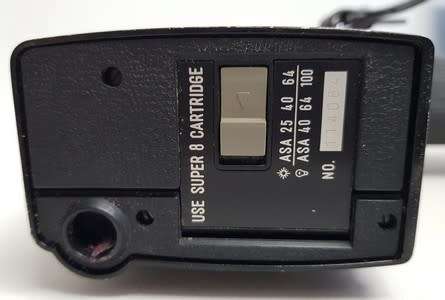 Minolta Autopak Super 8 movie camera in bag as per photo