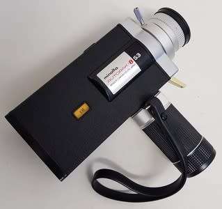 Minolta Autopak Super 8 movie camera in bag as per photo