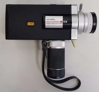 Minolta Autopak Super 8 movie camera in bag as per photo
