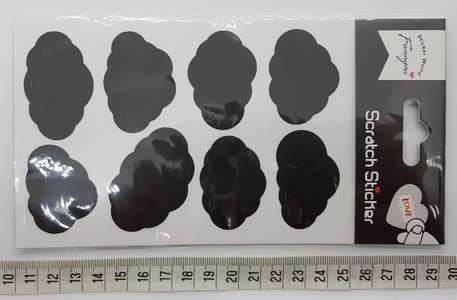 Pack of 16 Self Adhesive Chalkboard Labels as per photo