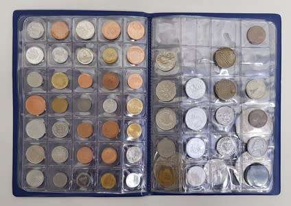 Coin Album with variety of coins as per photo