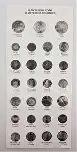 Coin Album with variety of coins as per photo