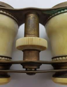 18th Century Antique Opera Binoculars in Leather case as per photo