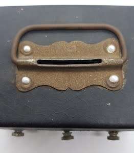 Antique Metal Money Box with Combination Lock as per photo