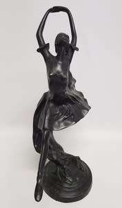 Bronze Ballerina Figrine, Deco Foundry as per photo