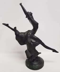 Bronze Ballerina Figrine, Deco Foundry as per photo