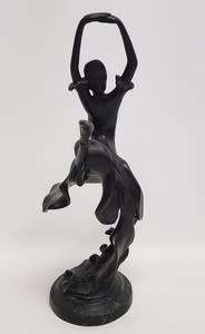 Bronze Ballerina Figrine, Deco Foundry as per photo