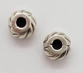 Original Pandora Sterling Silver pair of spacers as per photo