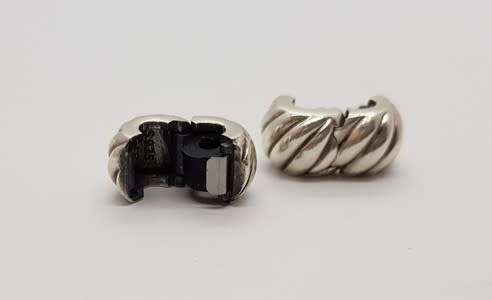 Original Pandora Sterling Silver pair of spacers as per photo