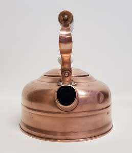 Vintage Copper Tea Kettle with Delft Handle as per photo