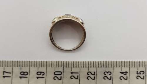 925 Sterling Silver Ring weight 4.6g size Q as per photo