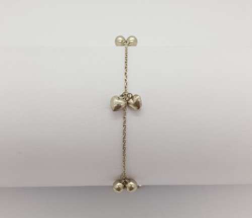 925 Sterling Girl`s Anklet weight 2.4g length 18cm as per photo
