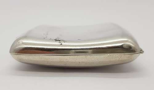 Antique Sterling Silver Hallmarked B. Bross Cigarette Case weight 73g (8.5x7cm) as per photo
