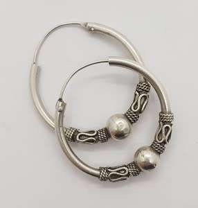 925 Sterling Silver Hoop Earrings weight 9.1g as per photo