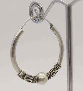 925 Sterling Silver Hoop Earrings weight 9.1g as per photo