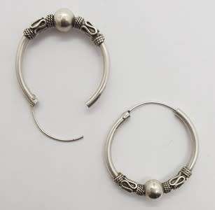 925 Sterling Silver Hoop Earrings weight 9.1g as per photo