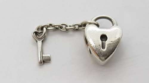 925 Sterling Silver Pandora-Style Charm weight 2.9g as per photo