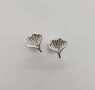 925 Sterling Silver Mermaid Fin Stud Earrings weight 8g as per photo