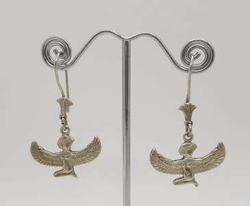 925 Sterling Silver Egyptian Earrings weight 9g as per photo