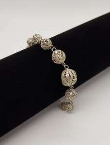 Sterling Silver Unusual Designed Bracelet weight 7.4g as per photo